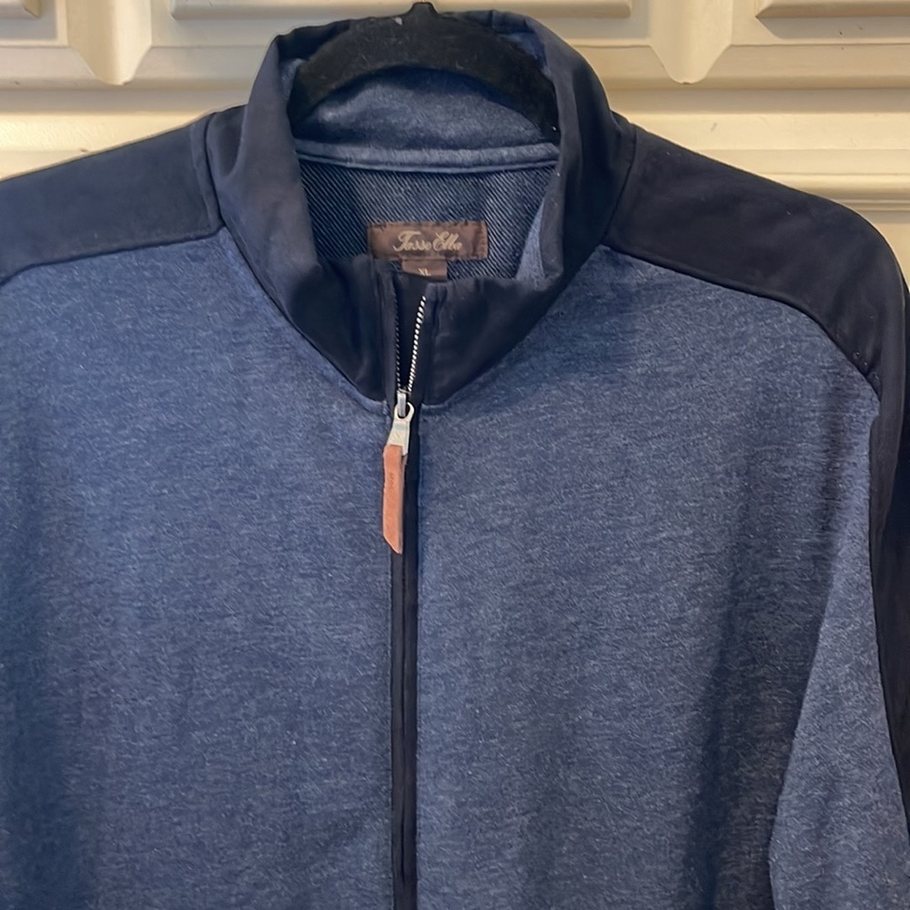 EUC Men’s Tasso Elba Full Zip Sweater. - Picture 2 of 5